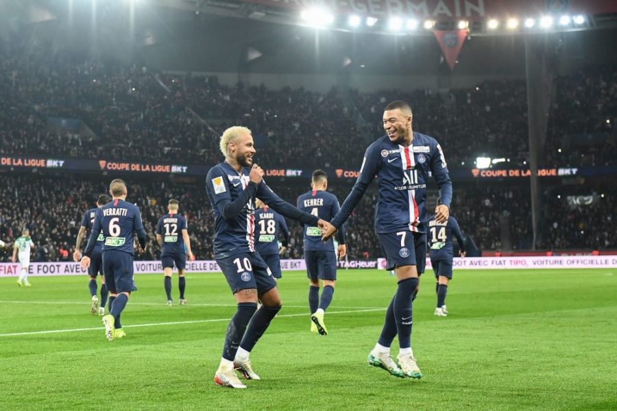 La célébration de Neymar et Mbappé pendant PSG/Saint-Etienne pour répondre à la polémique