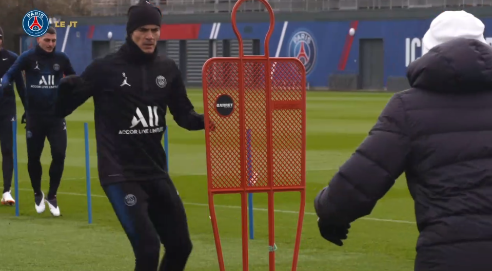 Les images du PSG ce mercredi : Cavani et entraînement