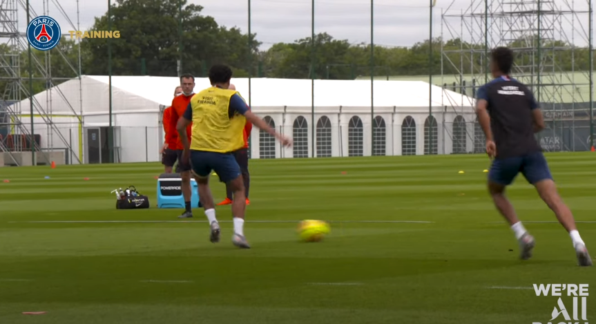 Revivez l'entraînement de mardi au plus près des défenseurs du PSG