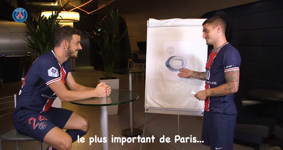 Retrouvez le cours de français donné par Verratti à Florenzi