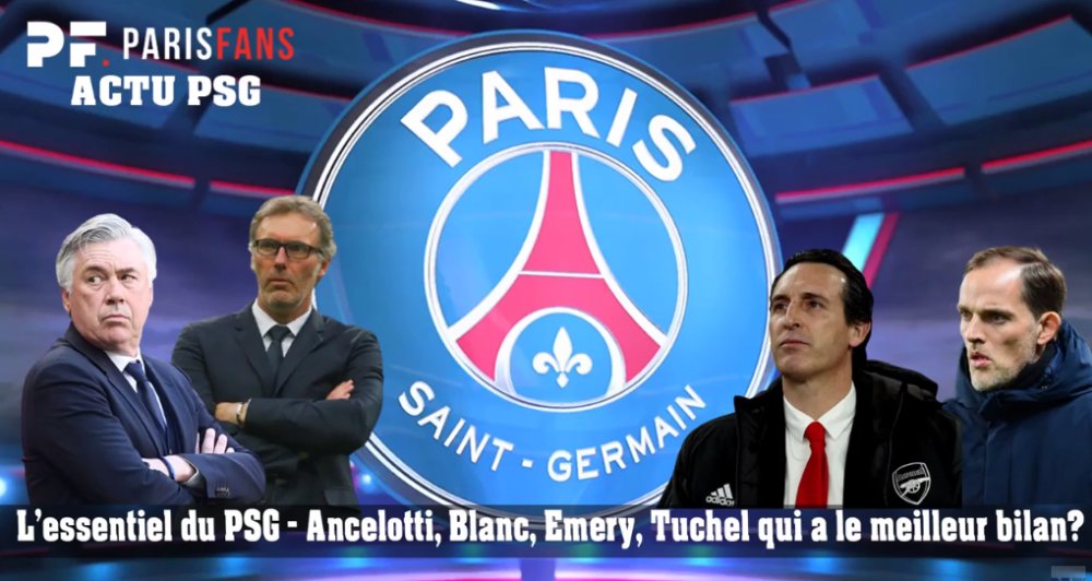 Podcast PSG - Ancelotti, Blanc, Emery, Tuchel, qui a le meilleur bilan ?
