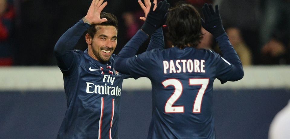 Pastore et Lavezzi but PSG ASSE coupe de france