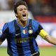 Inter Milan's Zanetti celebrates after scoring against AS Roma during their Italian Supercup soccer match in Milan