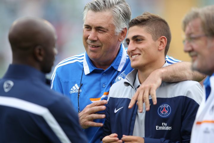 Carlo Ancelotti essaye d'attirer Marco Verratti avec une "cour assidue", selon Le Parisien