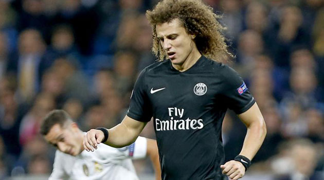 PSG/City – Un nouveau record pour David Luiz en LDC (dont il se passerait bien)