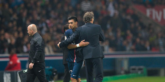 Blanc: Di Maria ne s'entraîne pas, Pastore n'est pas remis, il faut attendre "un peu plus" pour Verratti