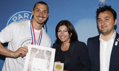 Zlatan Ibrahimovic médaille ville de Paris Anne Hidalgo