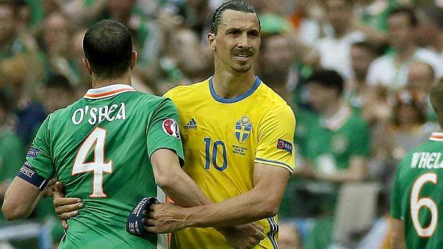 euro 2016 la suede de zlatan ibrahimovic malmenée par irlande