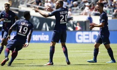 Kurzawa célébration but PSG-Inter Milan