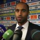 Lucas Moura zone mixte PSG