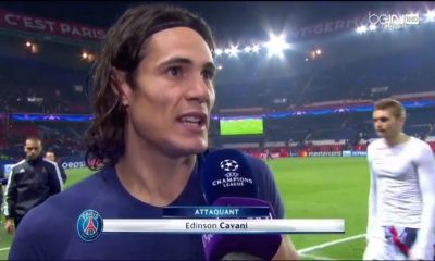 Edinson Cavani réaction PSG/Ludogorets