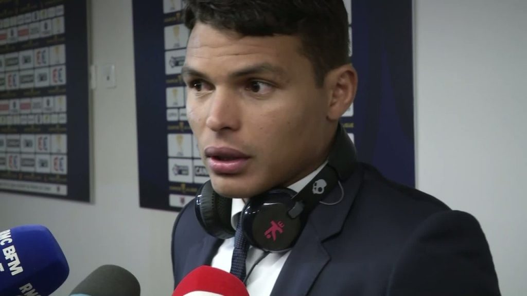 Thiago Silva zone mixte PSG / FC Metz