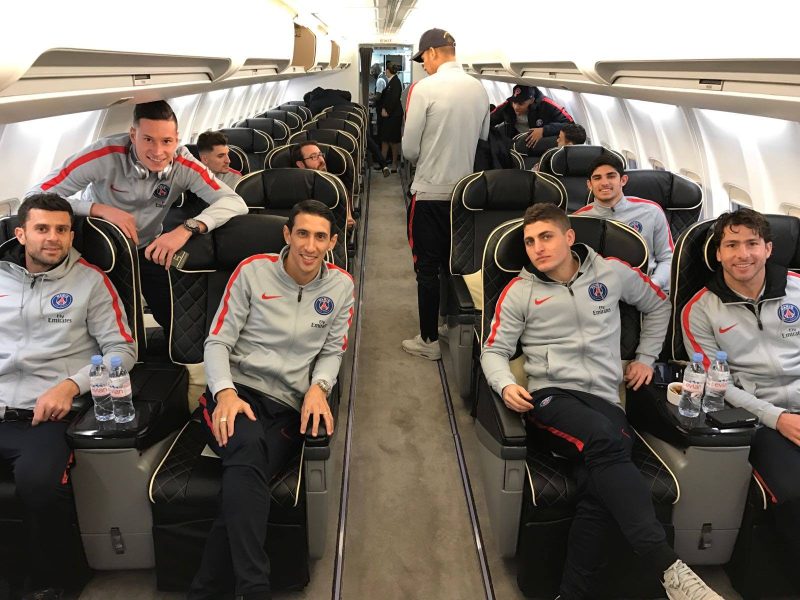 Les images partagées par les joueurs du PSG ce jeudi voyage à Bordeaux!