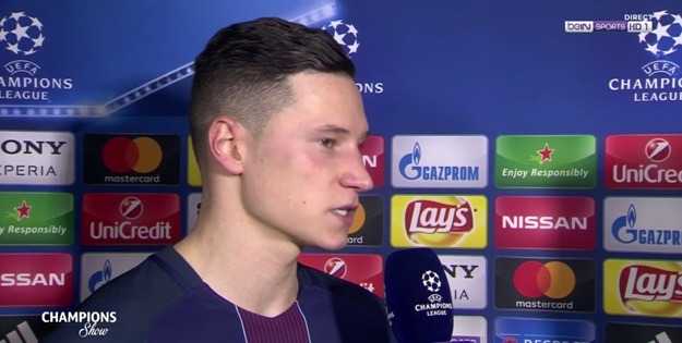 Julian Draxler zone mixte PSG/Barcelone