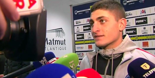 Marco Verratti: zone mixte Bordeaux/PSG