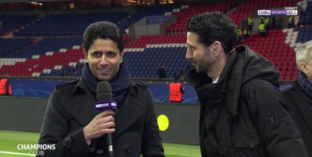 Nasser Al-Khelaïfi réaction après match PSG/Barcelone