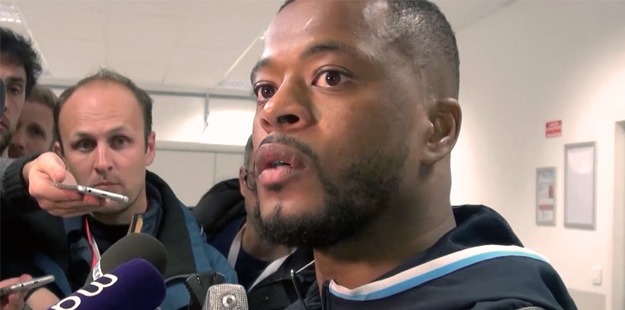 Patrice Evra zone mixte OM/PSG