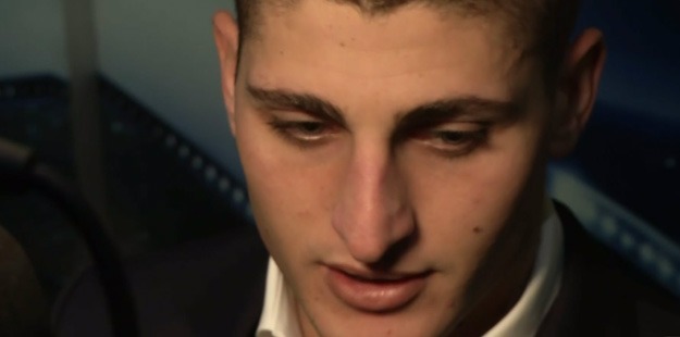 Marco Verratti zone mixte Barcelone/PSG