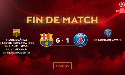 Résumé FC Barcelone/PSG