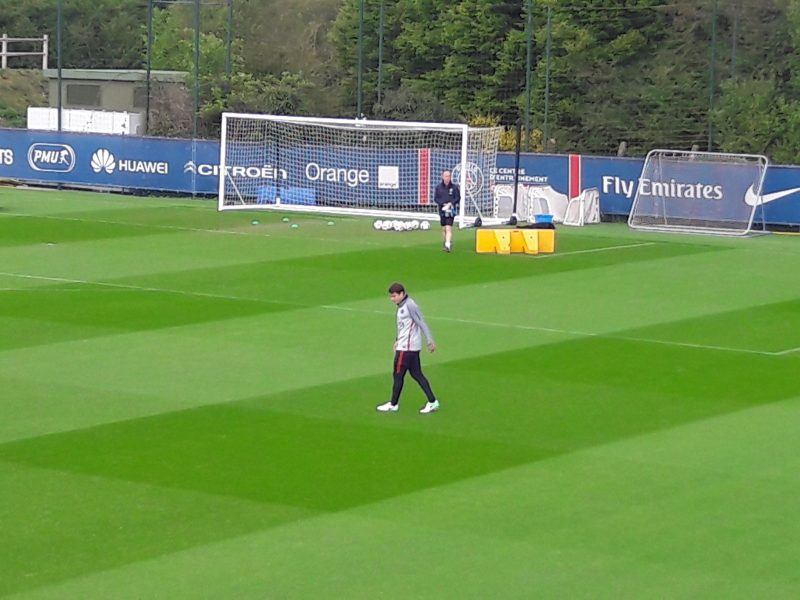 PSGBastia - Meunier, Maxwell et Pastore à l'entraînement, Kurzawa seul absent.jpg