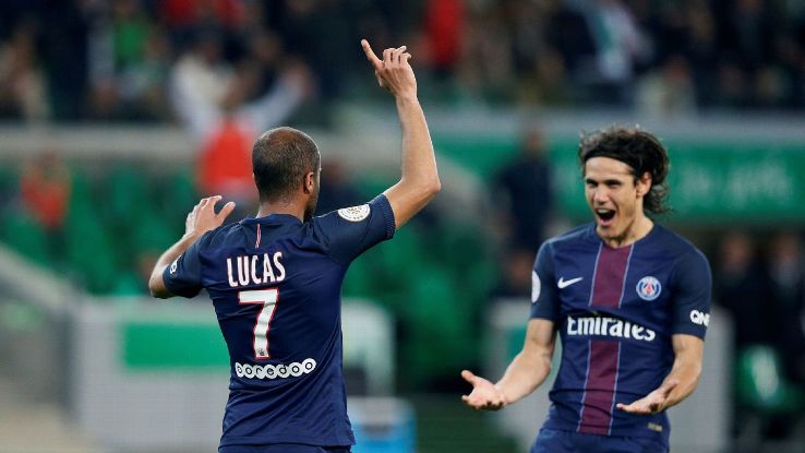 Lucas: Cavani? « Edi, c'est un buteur incroyable, qui nous apporte beaucoup »