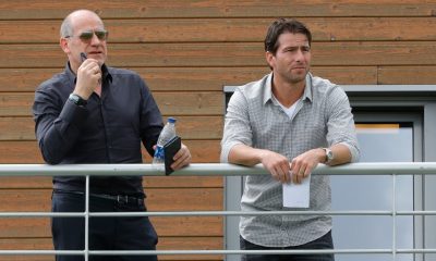 Des images de l'entraînement du PSG, Antero Henrique et Scherrer Maxwell observent