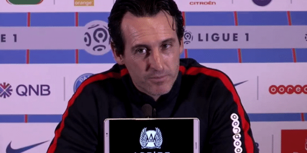 Unai Emery commente avec satisfaction le fait que Cavani ait tiré le penalty