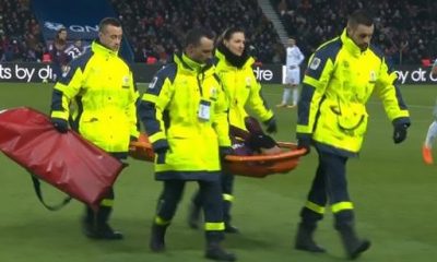 PSG/OM: Neymar blessure sortie sur civière