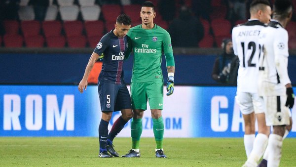 Le PSG fait un point sur les blessures de Marquinhos et Areola