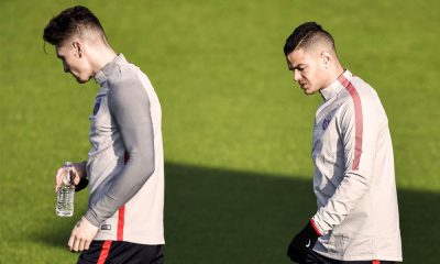 Thomas Meunier + Hatem Ben Arfa entraînement