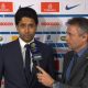 Nasser Al-Khelaïfi zone mixte PSG/Monaco