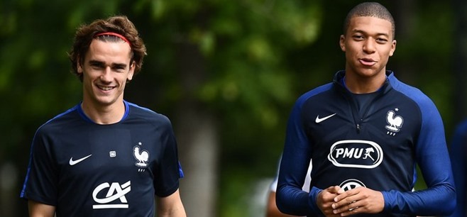 Griezmann Mbappé peut être dans le top 3 Mondial, facile...mais il faut en prendre soin