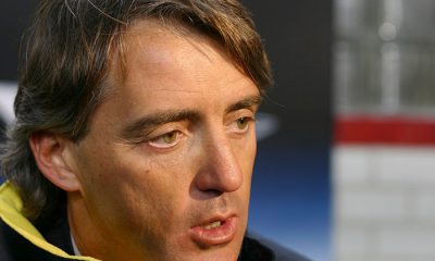 Roberto Mancini, sélectionneur de l'Italie, évoque Buffon et Verratti