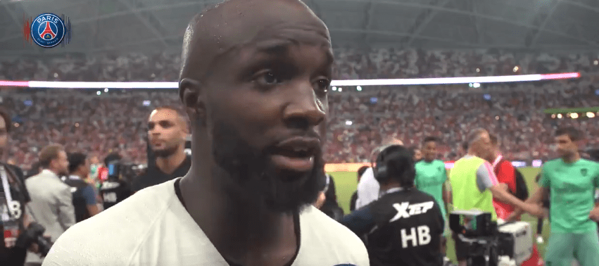 Arsenal/PSG - Lassana Diarra "Il faut tirer un coup de chapeau à nos jeunes, on continue à se préparer"