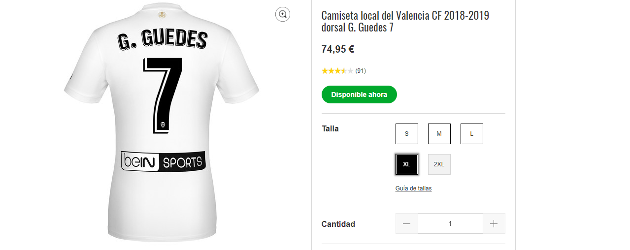 Mercato - Valence met son nouveau maillot en vente avec le flocage de Guedes disponible