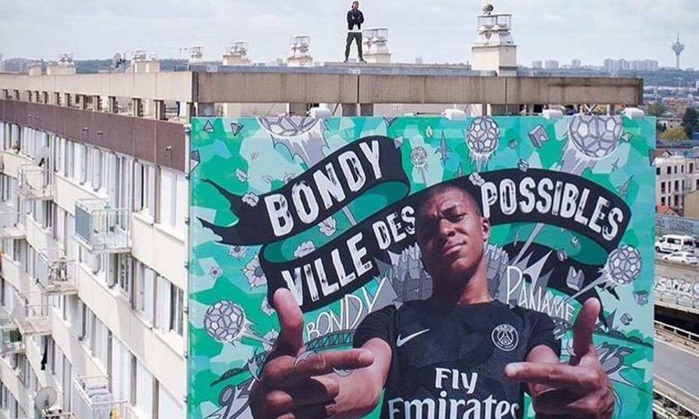 Fresque Mbappé Bondy