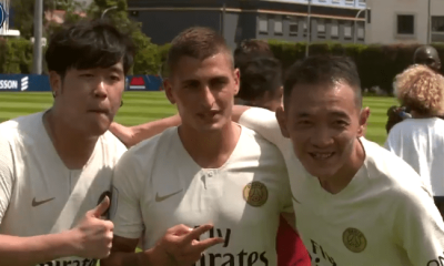 Les supporters sont ravis de croisés le PSG à Singapour c'est réciproque pour Verratti