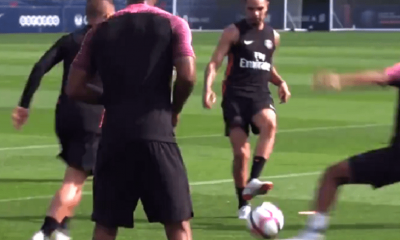 Layvin Kurzawa a participé à la séance collective du PSG mercredi !