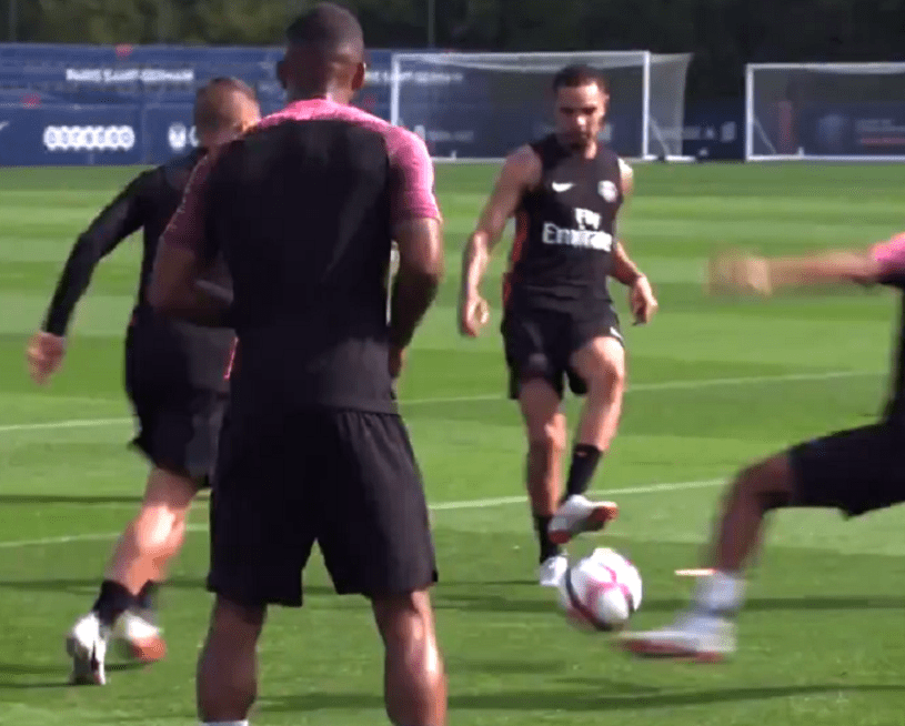 Layvin Kurzawa a participé à la séance collective du PSG mercredi !