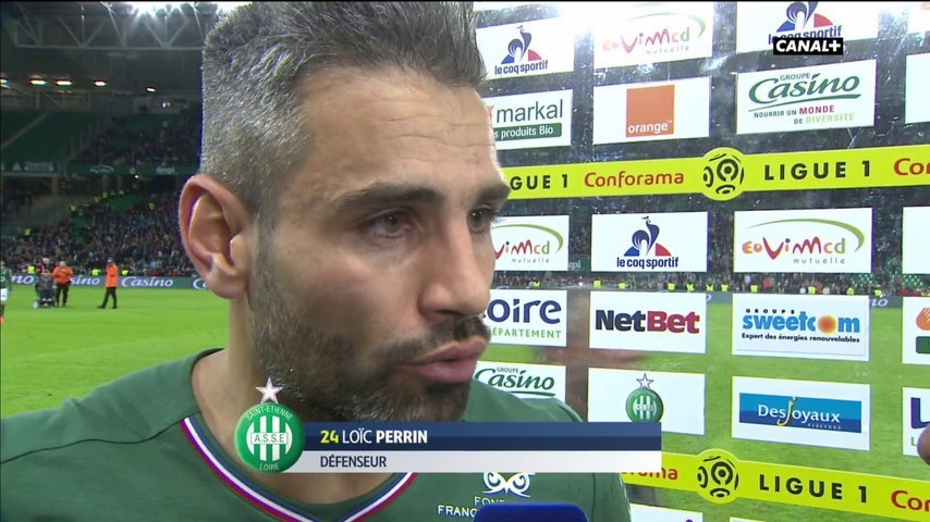 Loïc Perrin réaction après match