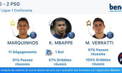 Le top 3 des joueurs du PSG contre l'OM établi par Benchr