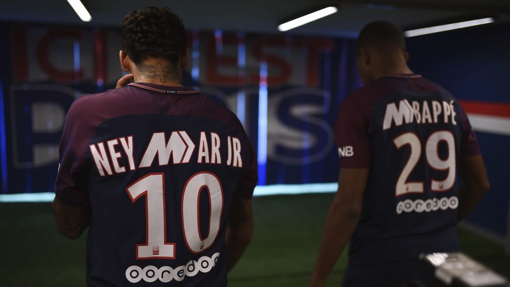 maillot Neymar + Mbappé