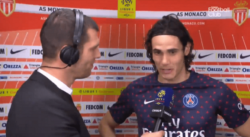 AS Monaco/PSG - Cavani "Je pense que ce n'est pas facile...L'attaquant vit du but"