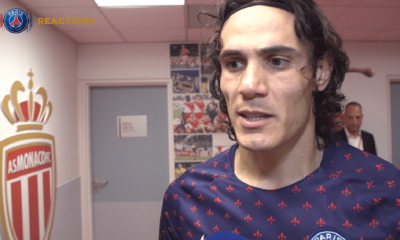 AS Monaco/PSG - Cavani "Je suis très content d'avoir marqué, mais surtout d'avoir remporté le match"