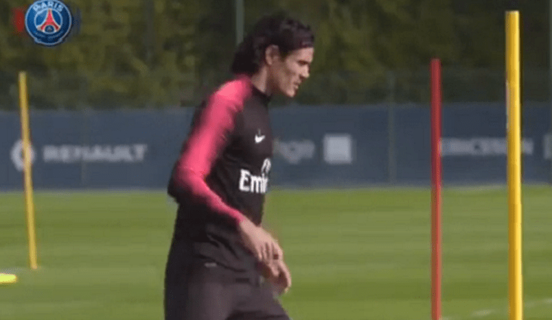 Les images du PSG ce samedi : célébrations et entraînement de Cavani