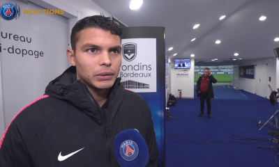 Bordeaux/PSG - Thiago Silva "Notre série s'arrête mais il faut repartir de l'avant et travailler"