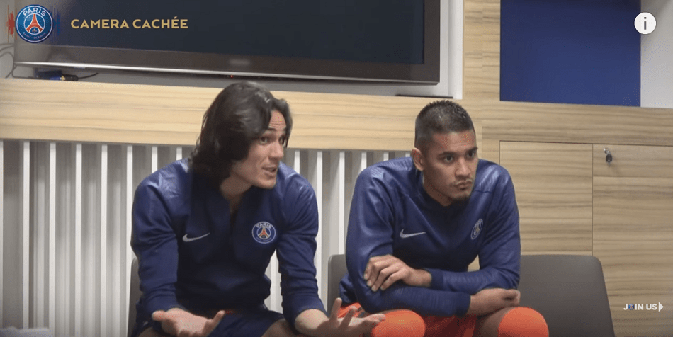 Les joueurs du PSG piégés par une caméra cachée avec de nouvelles règles épisode 3, avec un Cavani passionné