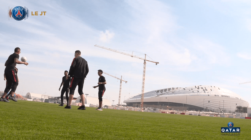 Les images du PSG ce lundi : Qatar, visites et entraînement