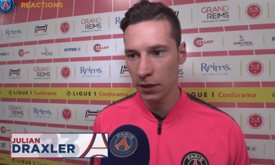 Reims/PSG - Draxler "Nous sommes désolé pour ce soir, mais nous donnerons tout à nouveau la saison prochaine"