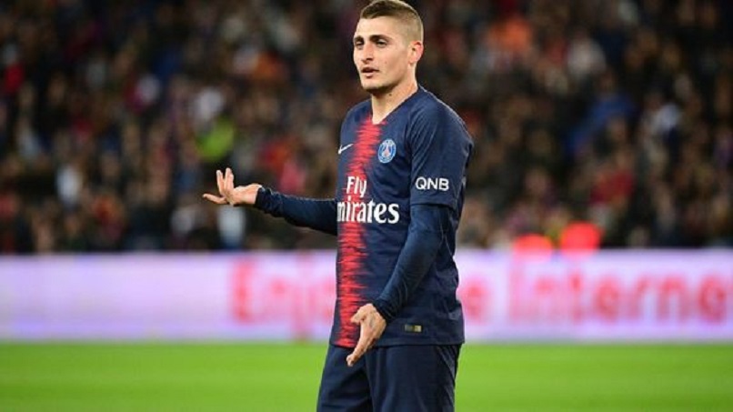 PSG/Sidney - Le groupe parisien, sans Verratti à cause d'un souci à la cuisse droite